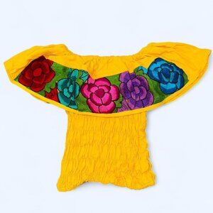 Bold Yellow Off Shoulder Blouse
